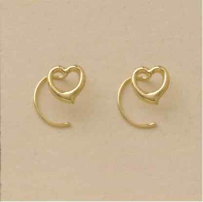 GPC CUT-OUT HEARTS NOSE STUDS