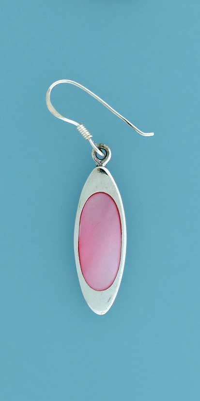 SPC OVAL PINK M.O.P INLAID DROPS       =