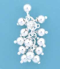 SPC BALL STUD WITH BAUBLE CLUSTER DROP =
