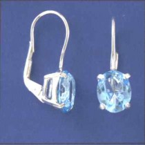 SPC 10x8mm BLUE STONE SAFETY WIRE DROPS=