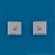 SIL/9ct 9mm SQUARE STUD WITH 9ct SQUARE